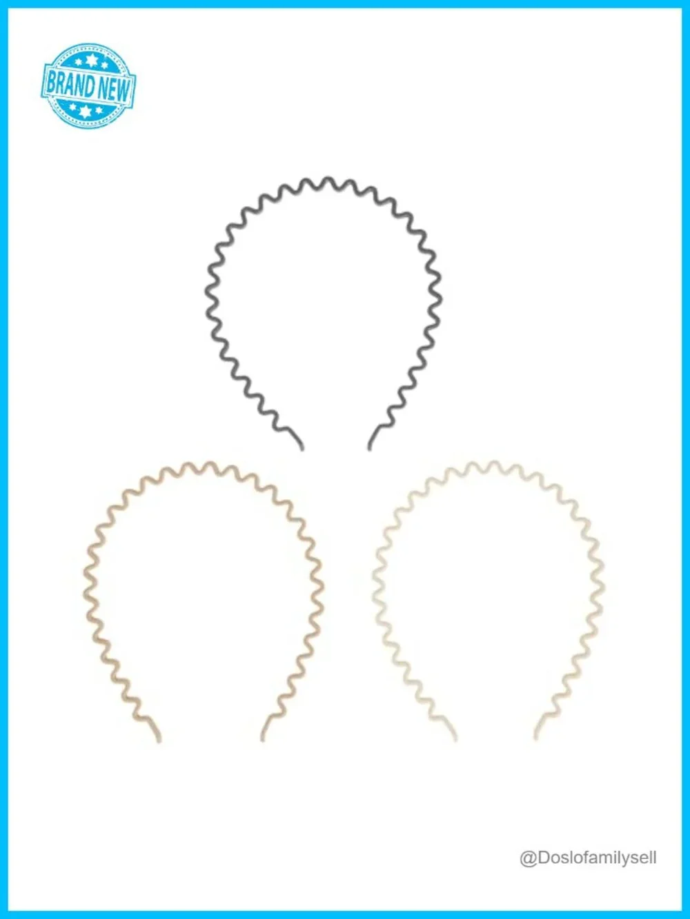 Ouchless Zig-Zag Headbands for Women & Men, Damage-Free Hold, All-Day Comfort,